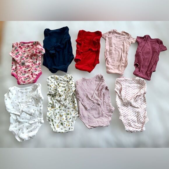 Baby Bundle Set of baby Girl 3 Month One-pieces Bodysuits Jumper  Short  Long Sl - Picture 3 of 12